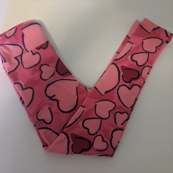 LuLaRoe Other - LuLaRoe Valentine's Day leggings KIDS s/m